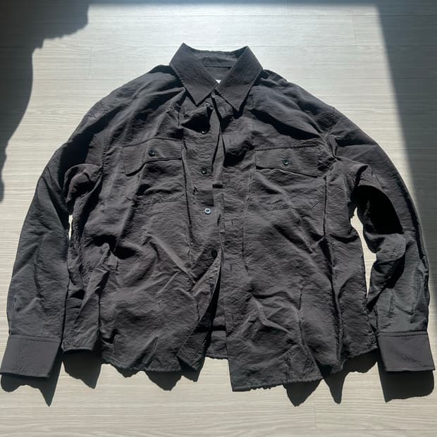 린더 밀리터리 셔츠 사이즈1 브라운