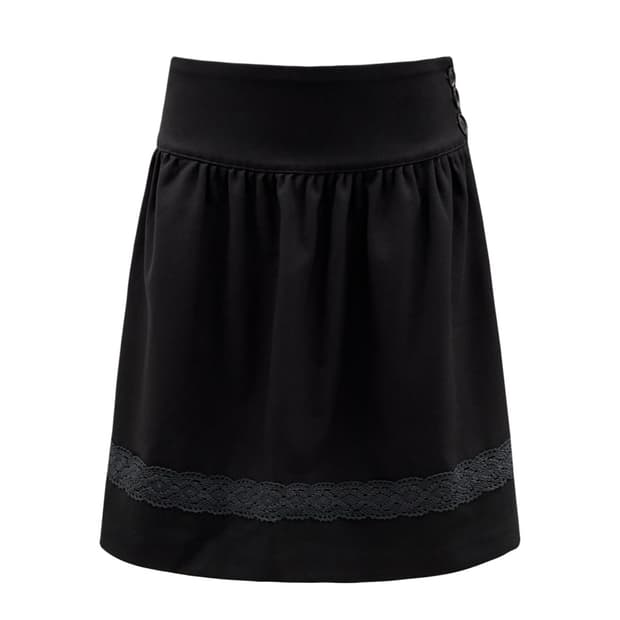 체메씨 LACE MIDI SKIRT (BLACK)
