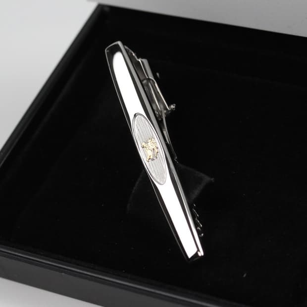 버버리 A등급 5.2cm 은 실버925 유광 남자 명품 넥타이핀