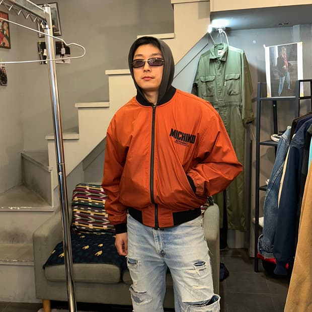 90‘s Michiko Koshino nylon patch jacket