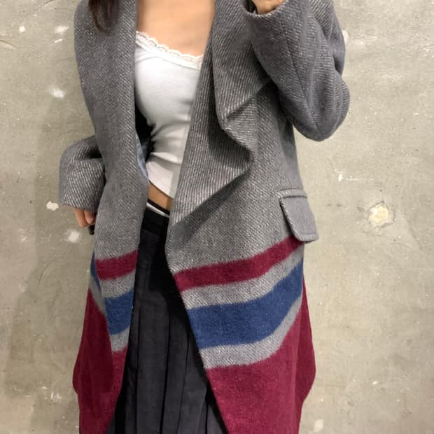 Vivienne Westwood 비비안웨스트우드 그레이 롱 코트