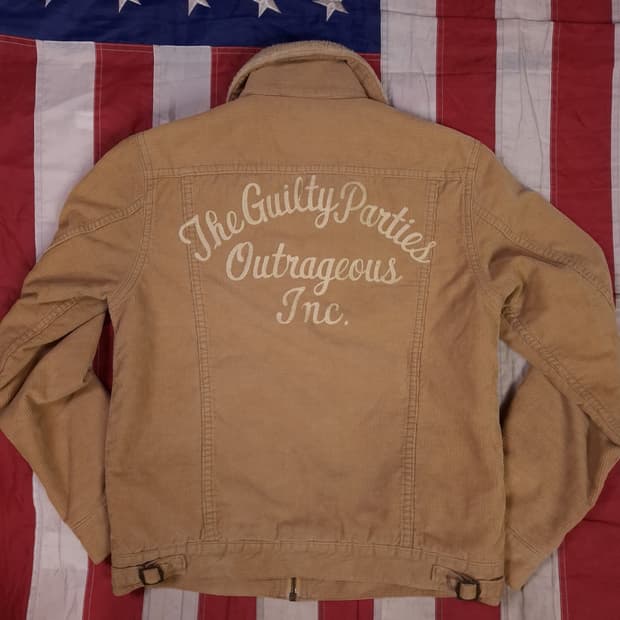 오리지날 일본판 와코마리아 우먼 코듀로이 트러커자켓