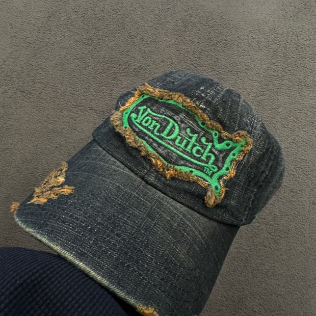 본더치  빈티지 데님 캡 처분 