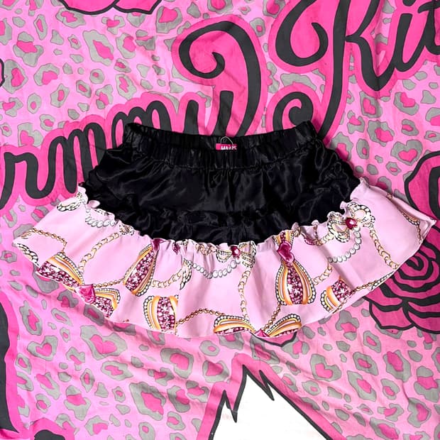 MA*RS마즈 핀터대장 핑크 퍼퓸쥬얼리 스커트 히메갸루 아게하 일본빈티지