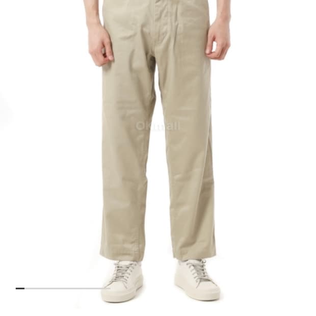 나나미카 와이드 치노 32 카키