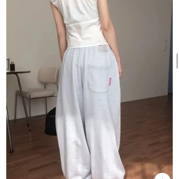 히프나틱 리트블 밴딩 와이드조거팬츠
