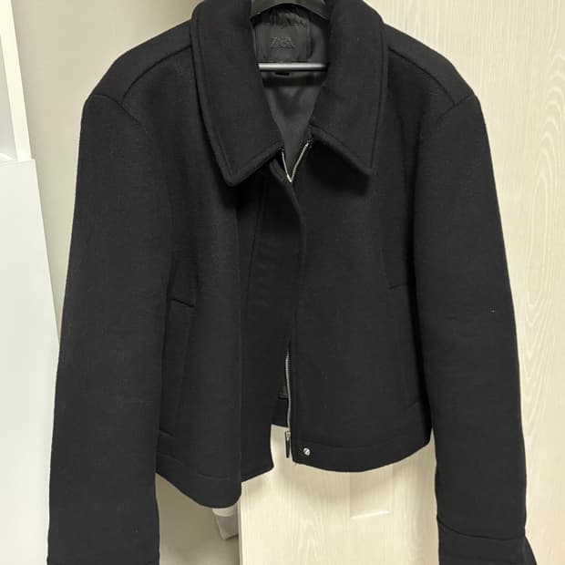 자라 울 포켓 점퍼(크롭) 