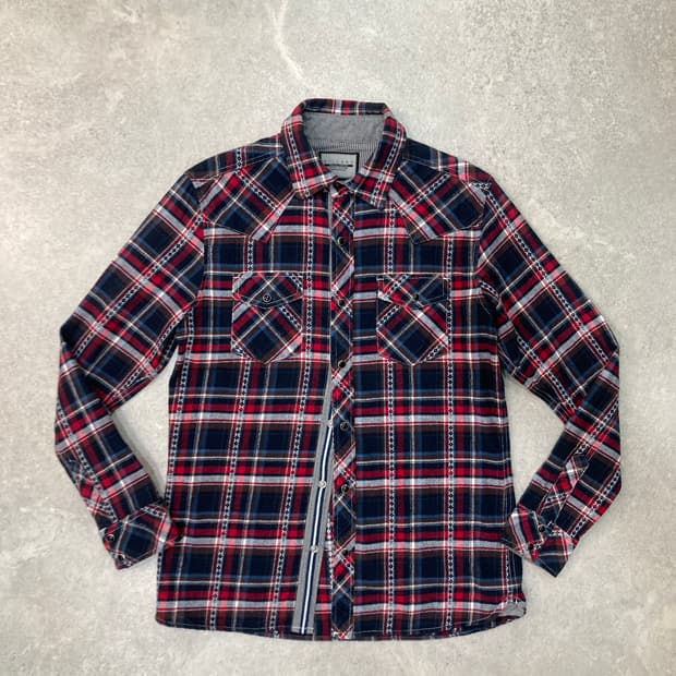 VILLAND 웨스턴 체크 셔츠