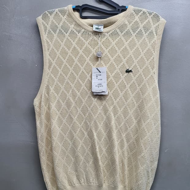 라코스테 아이보리 니트 베스트100