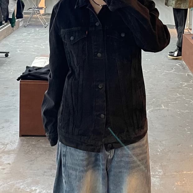 리바이스 블랙데님 트러커 자켓 H1629