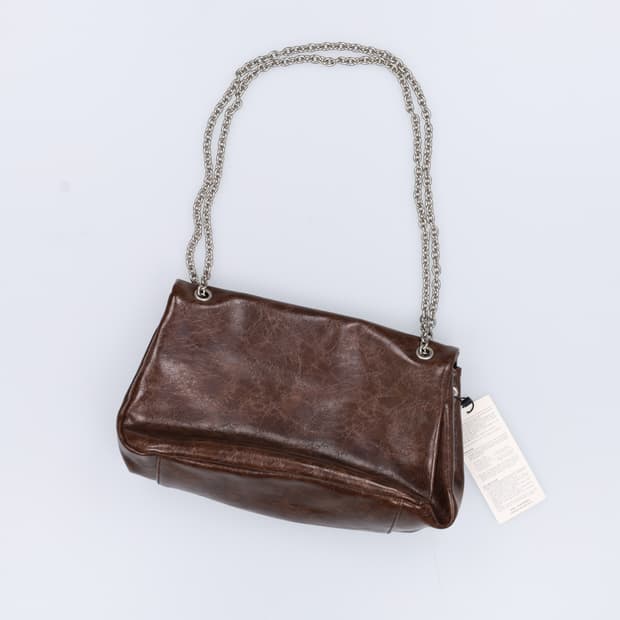 F 새상품 랩 주름 체인백 0402H1