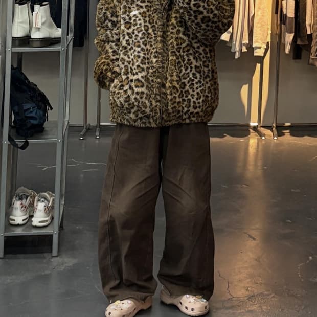 세인트페인 레오파드 퍼 자켓 A2842