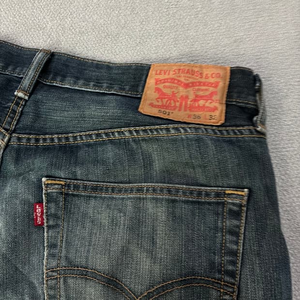 리바이스 501 청바지 W36 L32
