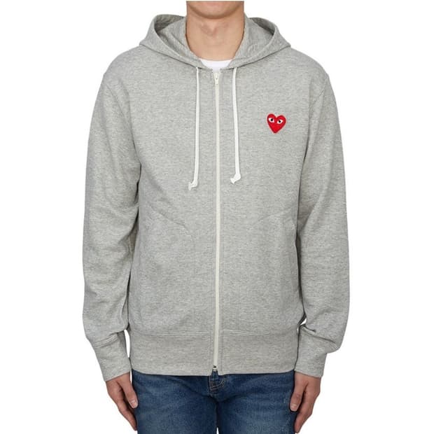 꼼데가르송 후드집업 그레이 L