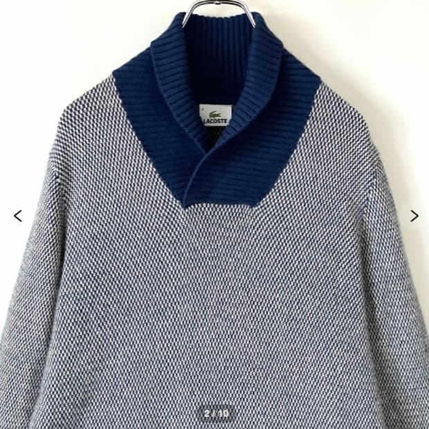 라코스테 숄카라 하찌  니트 