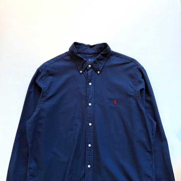 폴로랄프로렌 네이비 솔리드 셔츠