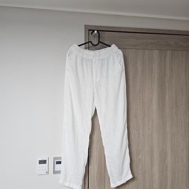 ZARA 화이트 린넨  팬츠 XS