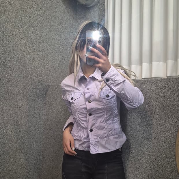 BURBERRY PURPLE CROP SHIRT 