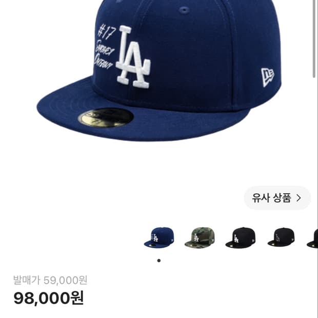 뉴에라 LA 다저스 59Fifty 7 3/4 블루