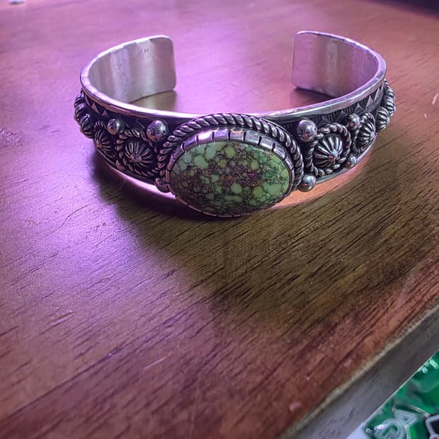 나바호 터키석 실버 팔찌