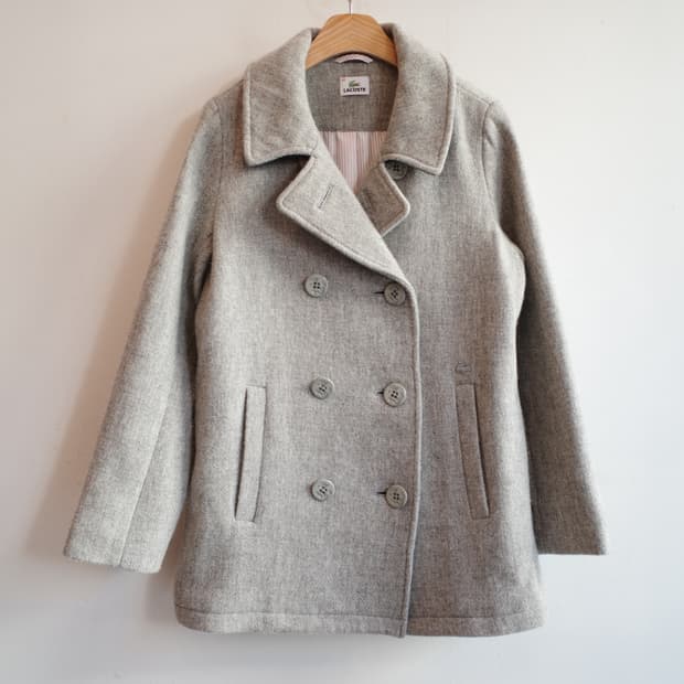 LACOSTE 라코스테 울 피코트 