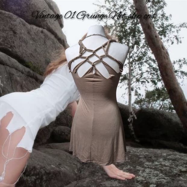 Vintage 01 Grunge Net slip ops