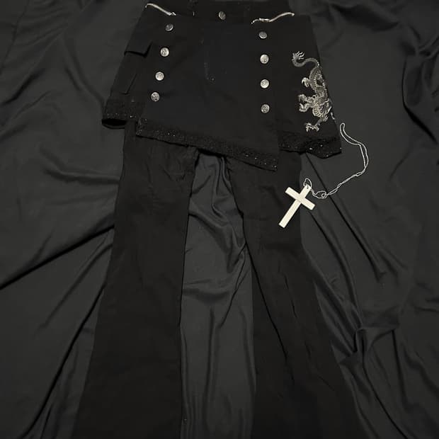 오즈온 ozzon 레이어드 스커트 팬츠