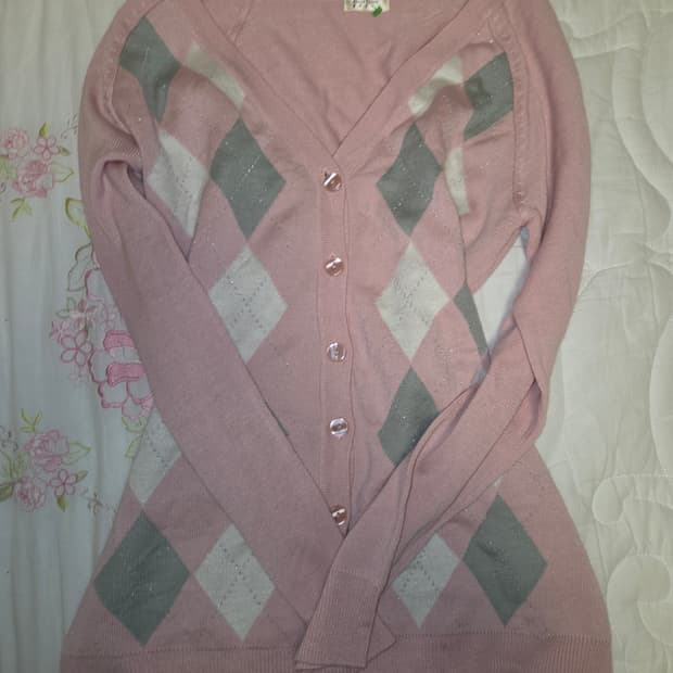 히메갸루 아가일 로걀 가디건