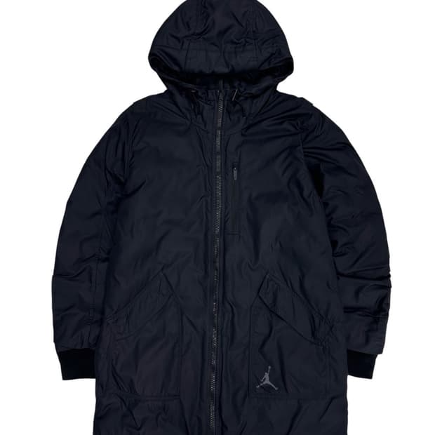 조던 덕다운 롱 패딩집업 블랙 (L~XL)