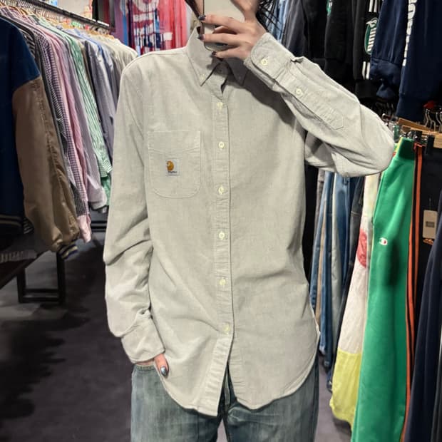 [IM] Carhartt 칼하트 긴팔 셔츠 라이트 그레이
