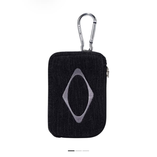 미스치프 롬버스 카라비너 미니 파우치 차콜