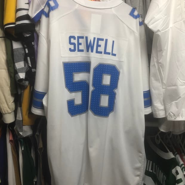 새거급 나이키 NFL 디트로이트 라이언스 페네이 스웰 화이트게임유니폼져지