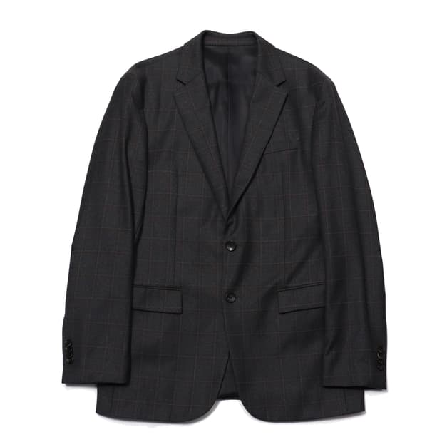 SOLID HOMME 울 체크 슬림핏 투버튼 블레이저 size 50