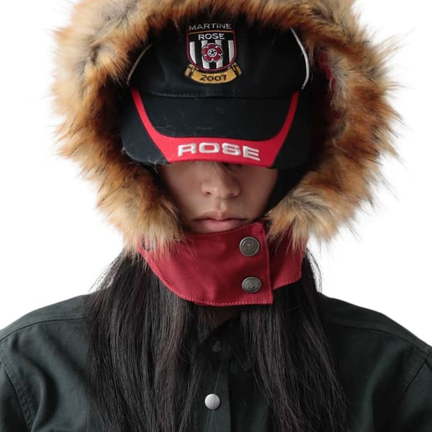 MARTINE ROSE FW25 PARKA CAP HOOD