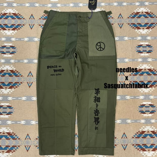 [M] 니들스 x 사스콰치패브릭스 리빌드 퍼티그 팬츠 