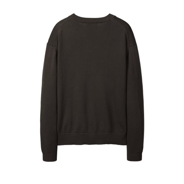 일꼬르소 브이넥 풀오버 니트 브라운 xl