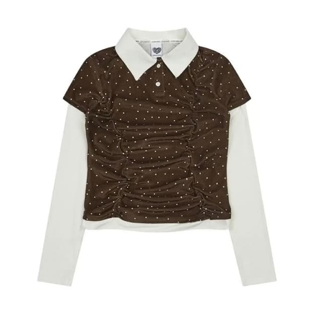 러브이즈트루 FS DOT LAYERED TEE