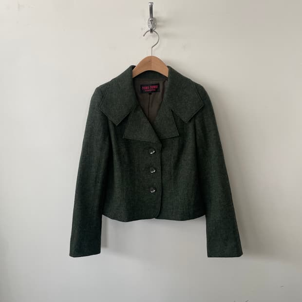 yuki torii wool single short jacket
