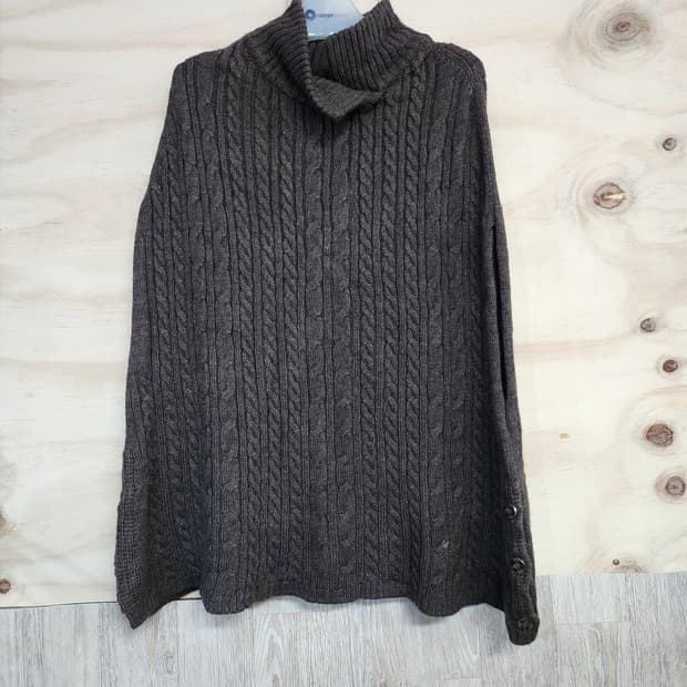 489) 루이스카스텔 알파카블랜드 판초 가디건