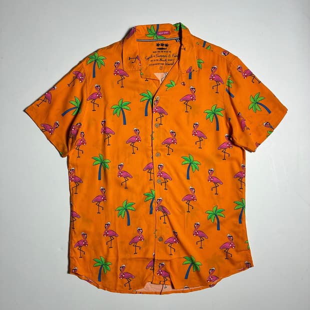 Selected00'sVACAYSPIRIT 야자수하와이안반팔셔츠R2397