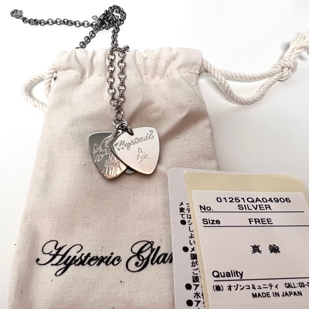 히스테릭글래머 기타 피크 목걸이