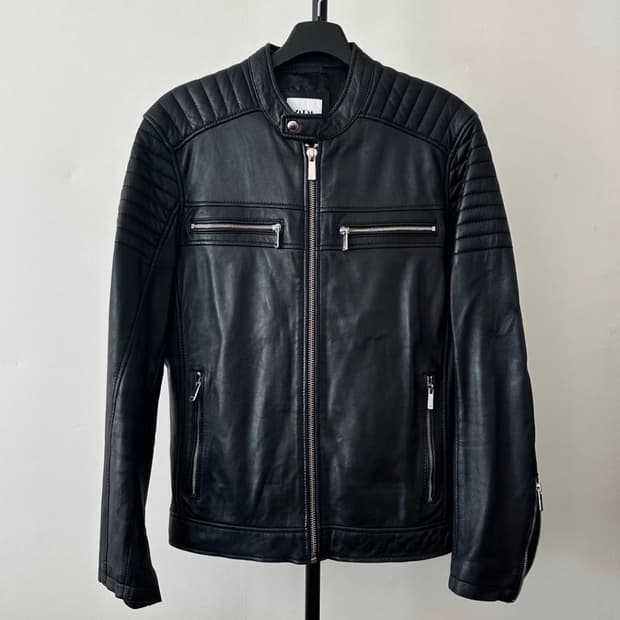 자라 맨즈 양가죽 바이커자켓 M