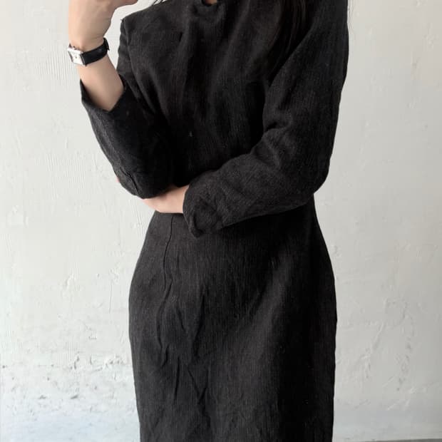 폴 하든 슈메이커 차콜 헤링본 원피스