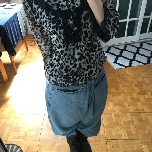 vintage pattern mash top