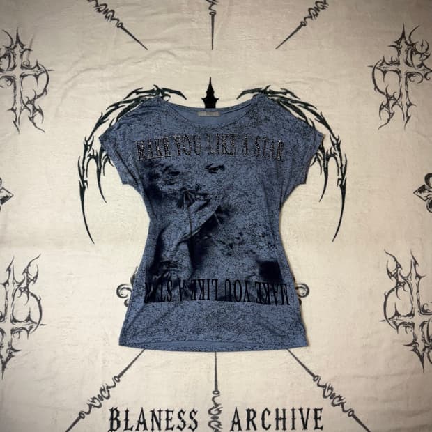 Y2K cubic tie-dye Printing loose fit