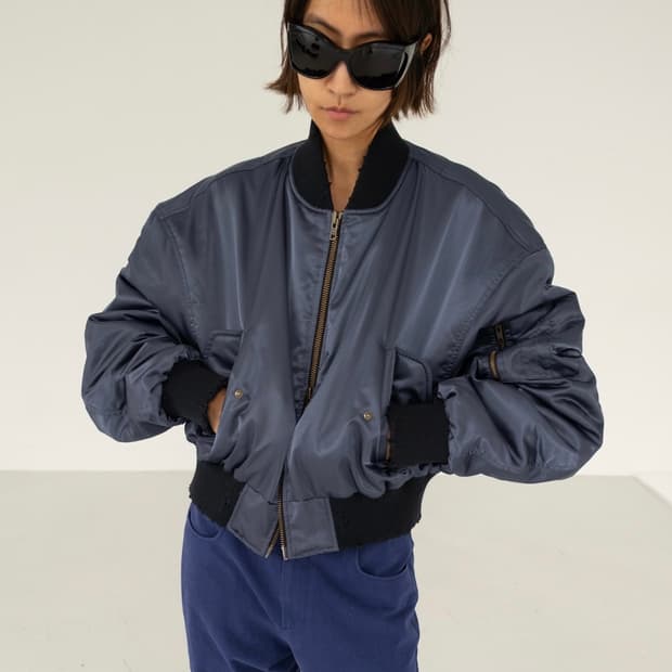 에스이오 ma-1 봄버 자켓 스틸블루 사이즈1