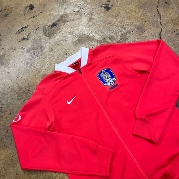 [정품/L] 나이키 대한민국 축구 국가대표팀 트랙 자켓 레드 b17