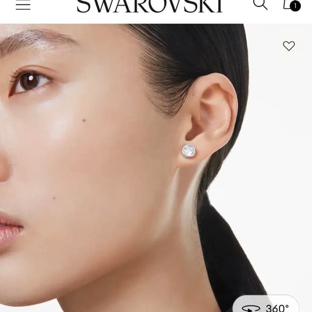 스와로브스키 imber 스터드 이어링 귀걸이