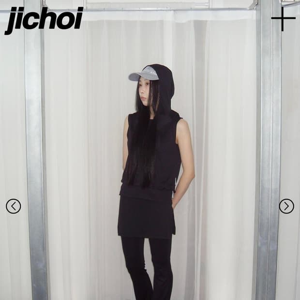 (새상품)24-004 HOODED SLEEVELESS (BLACK)