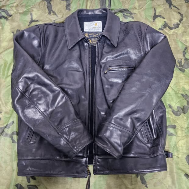 에어로레더 하이웨이맨 레더자켓